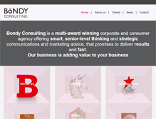 Tablet Screenshot of bondyconsulting.com